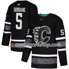 Adidas Maillot de Hockey Calgary Flames Mark Giordano 5 2019 All-Star Noir Authentic - Homme
